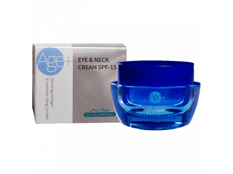 Cremă cu colagen pentru pielea din jurul ochilor și gâtului cu efect de lifting SPF-15