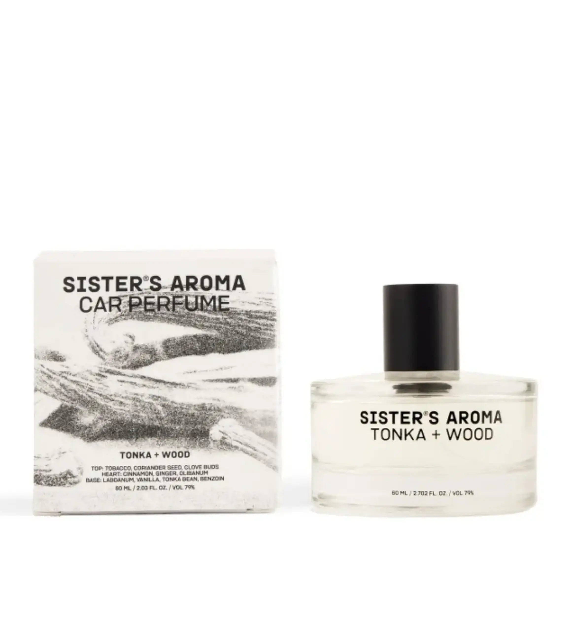 Sister’s Aroma Parfum auto Tonka + Wood, 60 ml