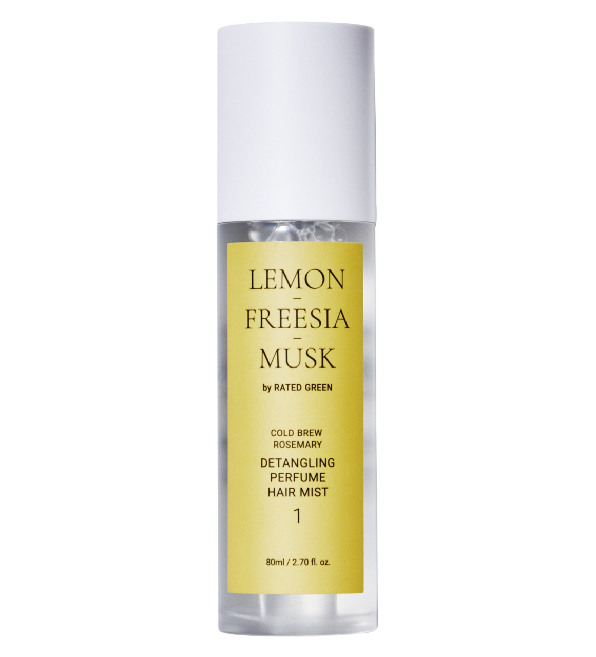 Rated Green Detangling Perfume Hair Mist Lămâie, Mosc, Frezie