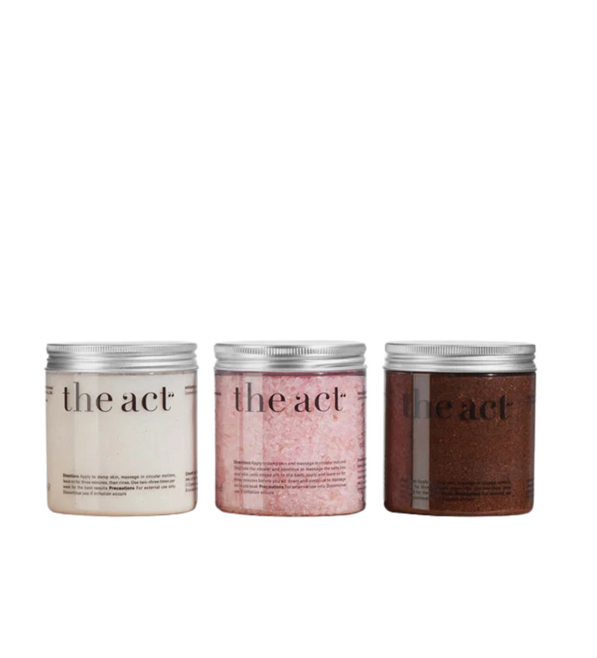 THE ACT Set cu 3 scruburi pentru corp