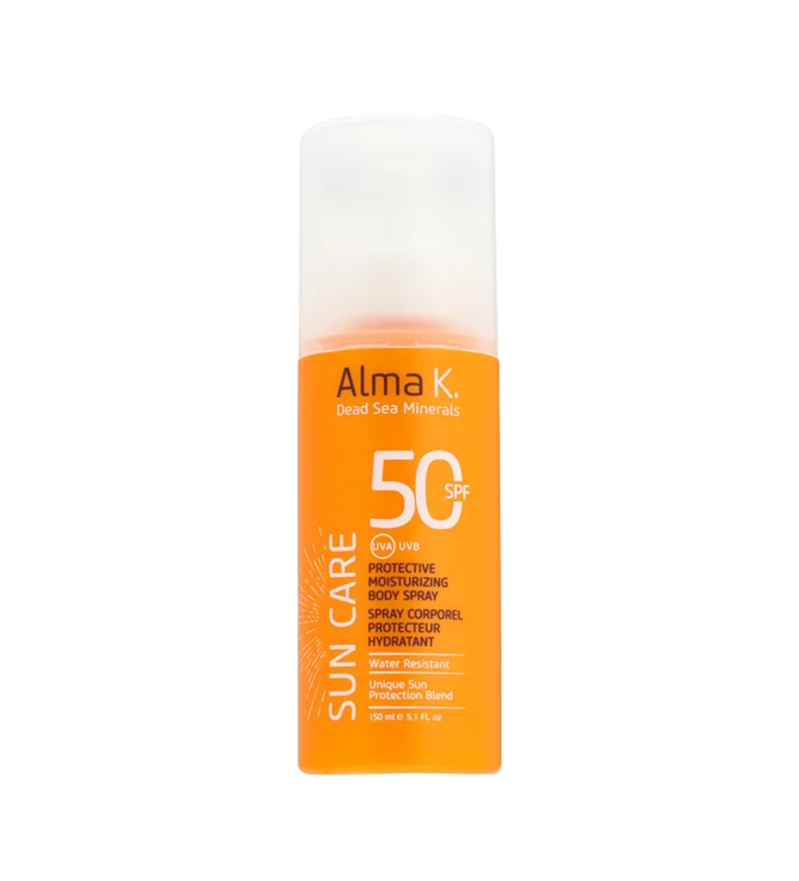 Alma K. Spray hidratant protector pentru corp SPF 50