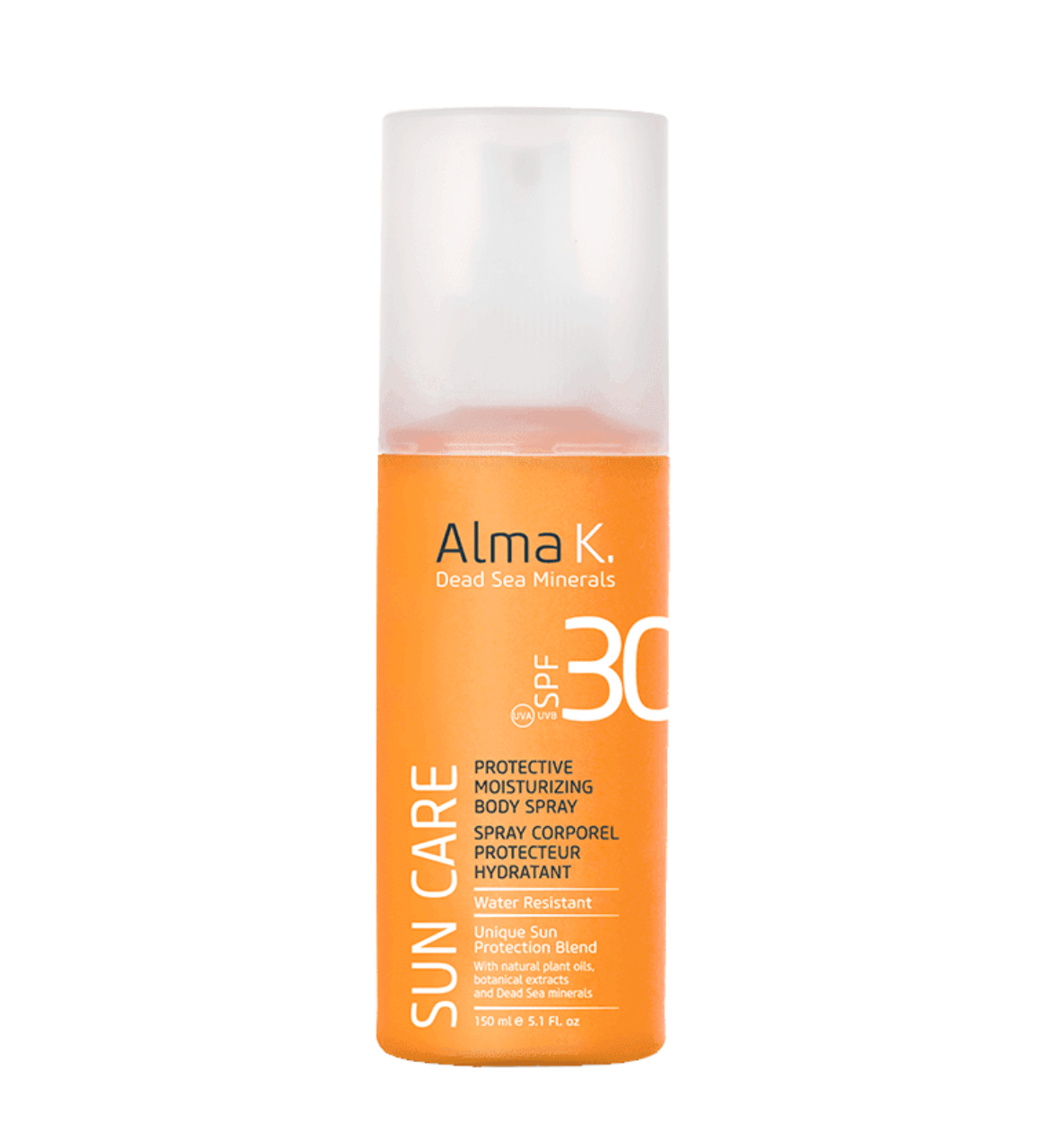Alma K. Spray hidratant de protecție pentru corp SPF 30