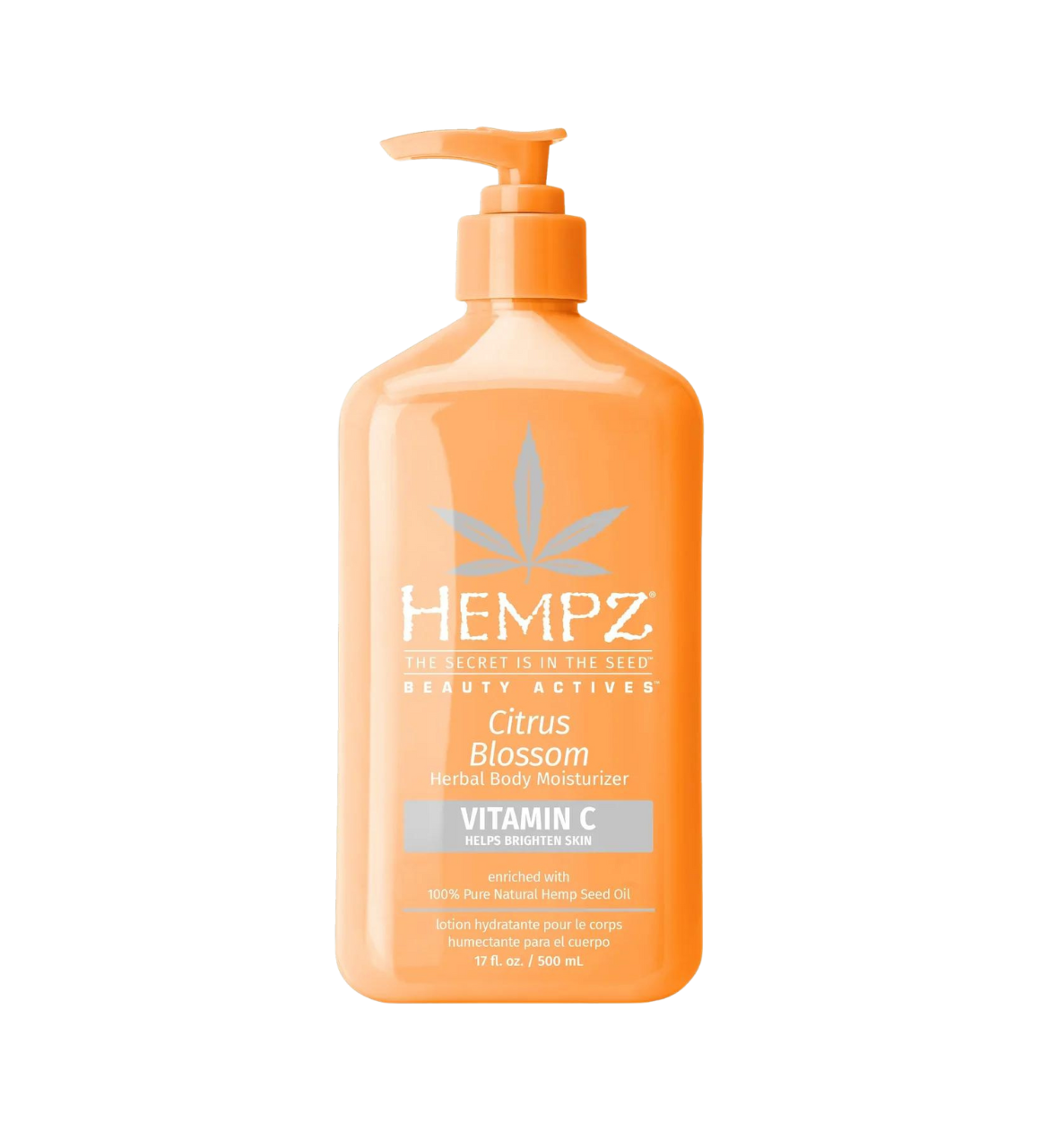 Hempz Beauty Actives Citrus Blossom Herbal Body Moisturizer with Brightening Vitamin C