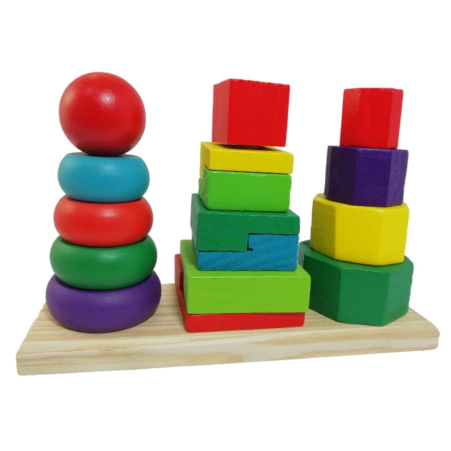 Piramida Montessori 3 in 1