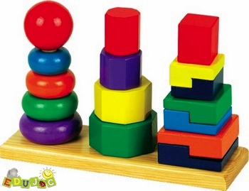 Piramida Montessori 3 in 1