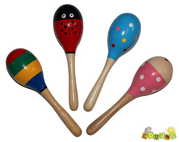 Maracas mare din lemn