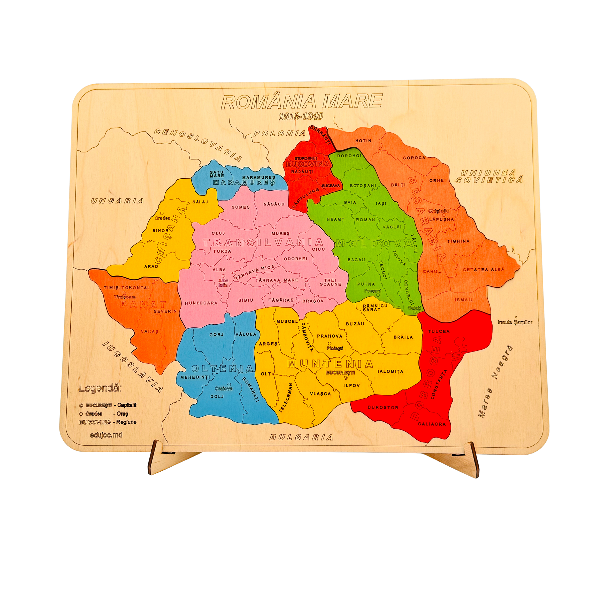 Puzzle Harta României Mari