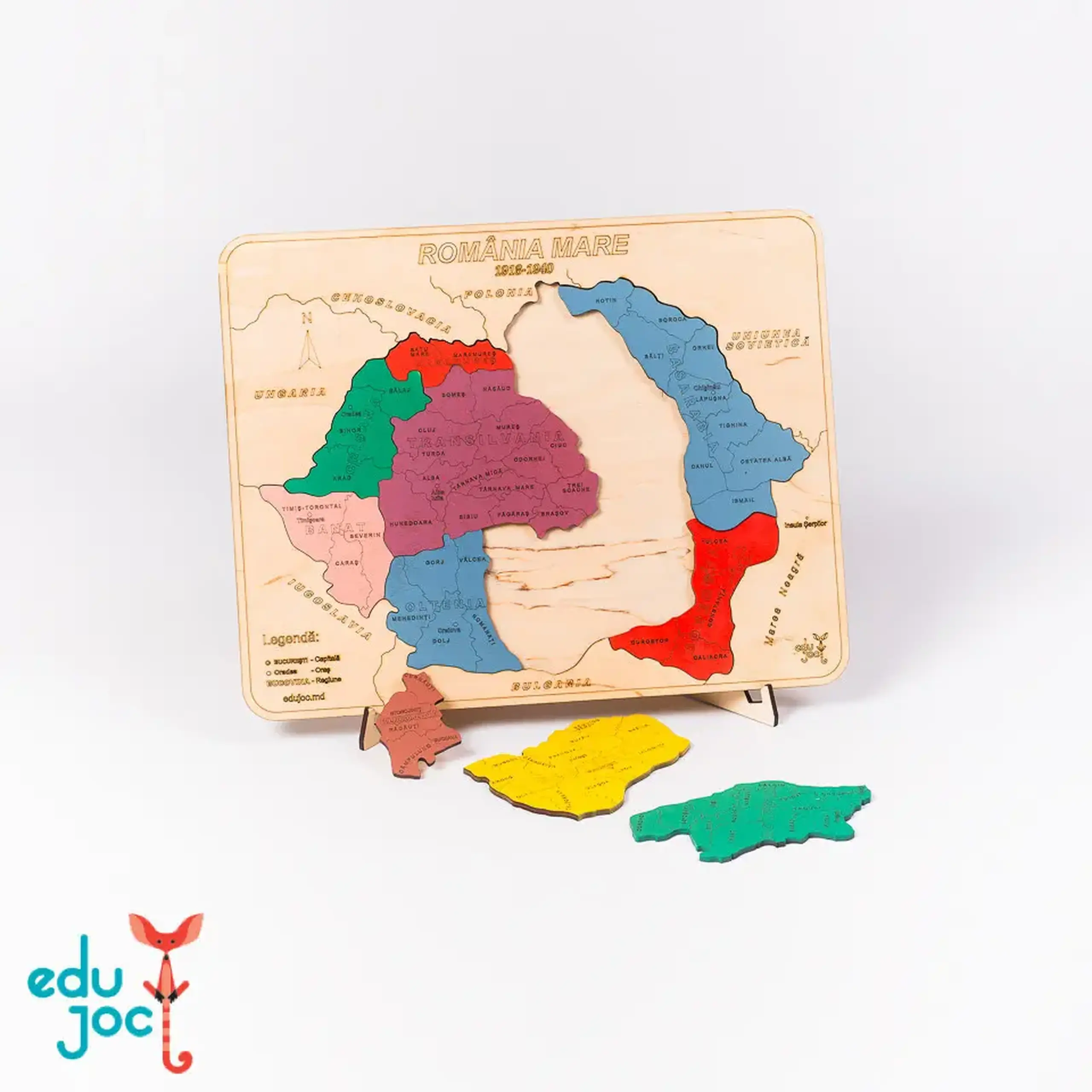 Puzzle Harta României Mari