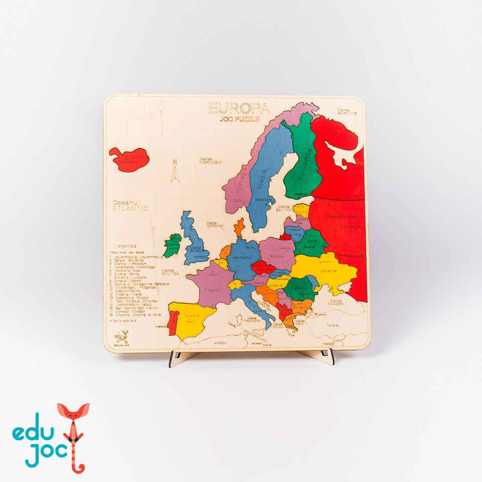 Puzzle Harta Europei