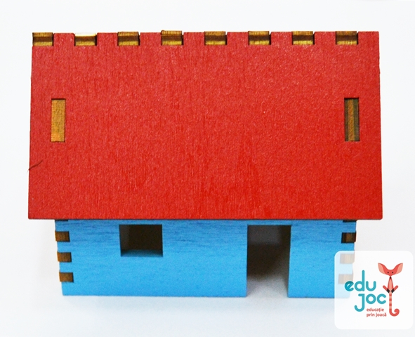 Puzzle 3D casuta colorata