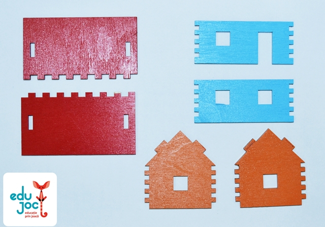 Puzzle 3D casuta colorata
