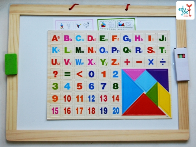 Tabla cu 2 parti si tangram