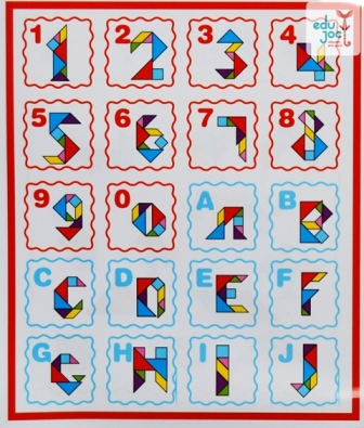 Tabla cu 2 parti si tangram