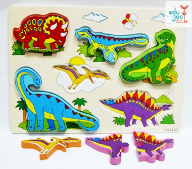 Puzzle 3D dinozauri 2 piese