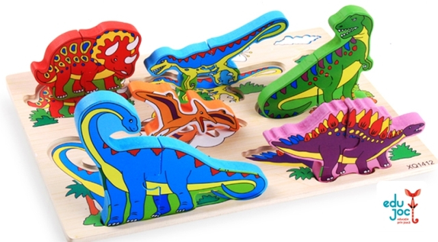 Puzzle 3D dinozauri 2 piese