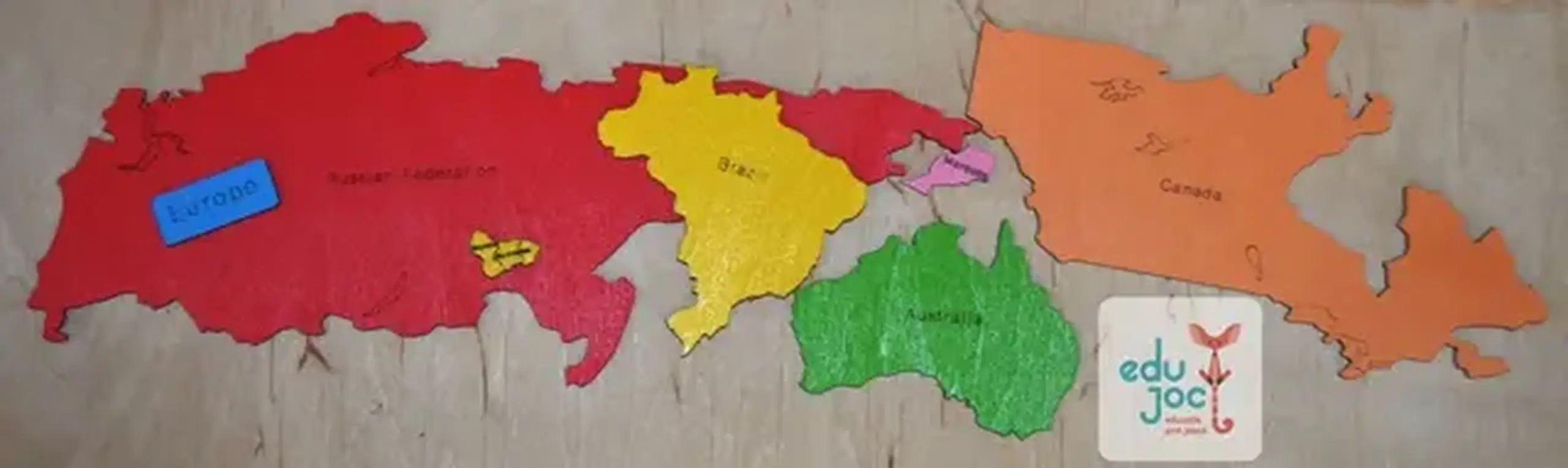 Puzzle Harta Lumii in egleza