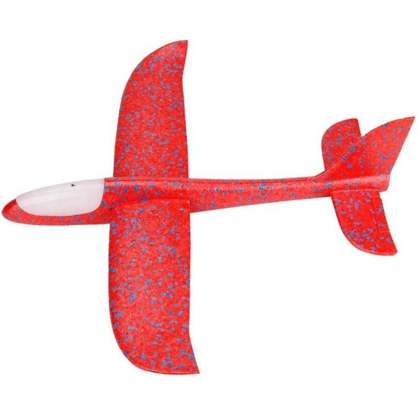 Avion planor din polistiren cu Led, 47 cm