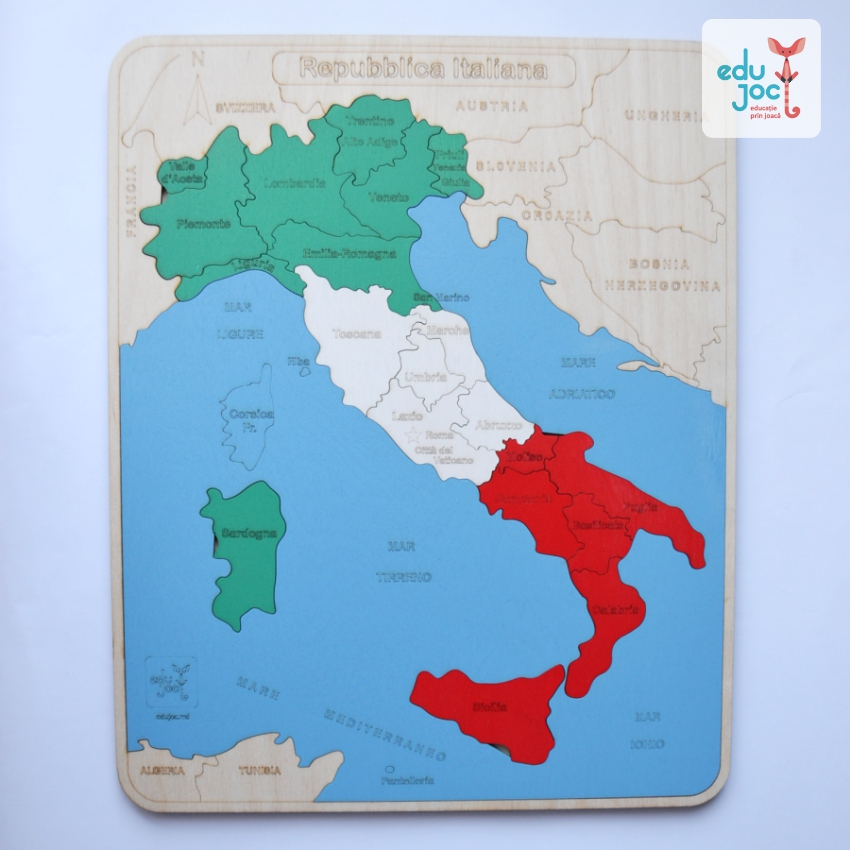 Puzzle Harta Italiei