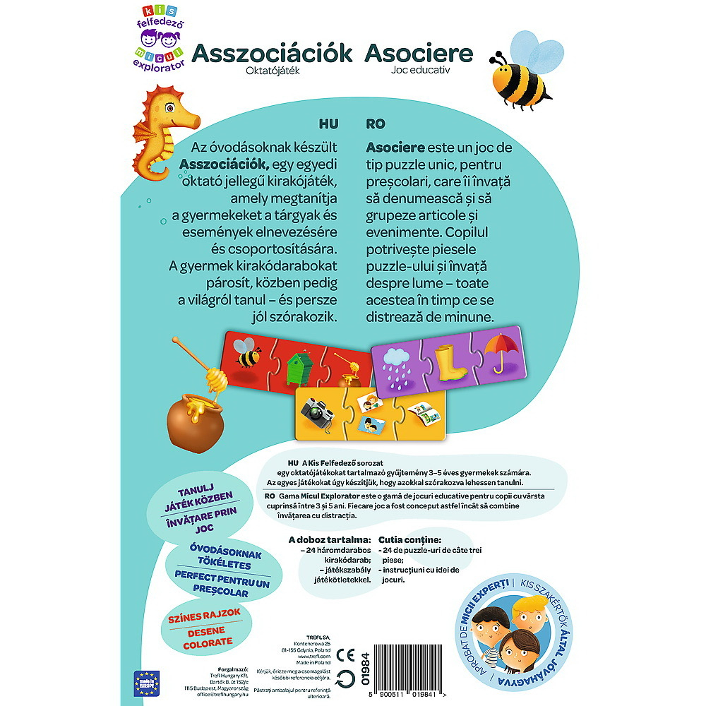 Joc puzzle de asociere (ro)