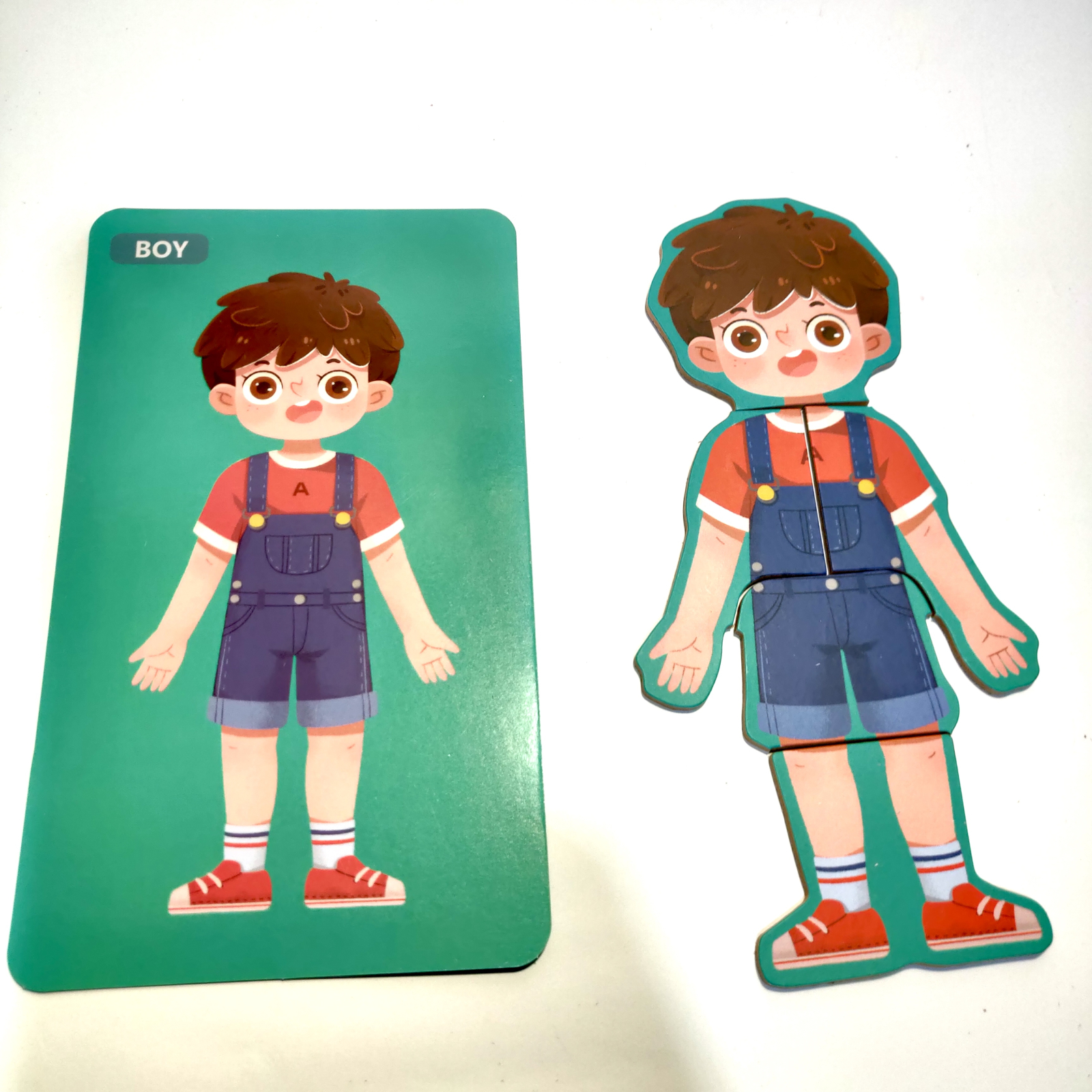 Puzzle corpul uman Băiat in limba rusa