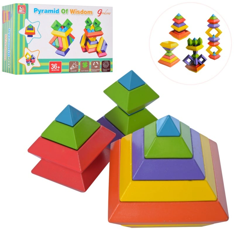 Piramida 3D Curcubeu