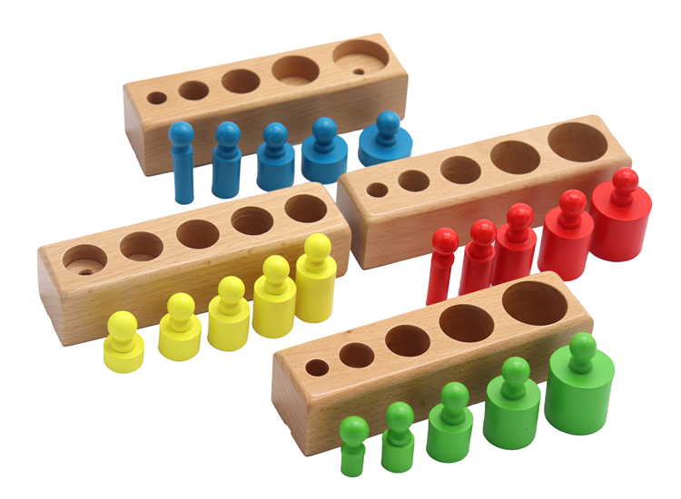Cilindrii Montessori color