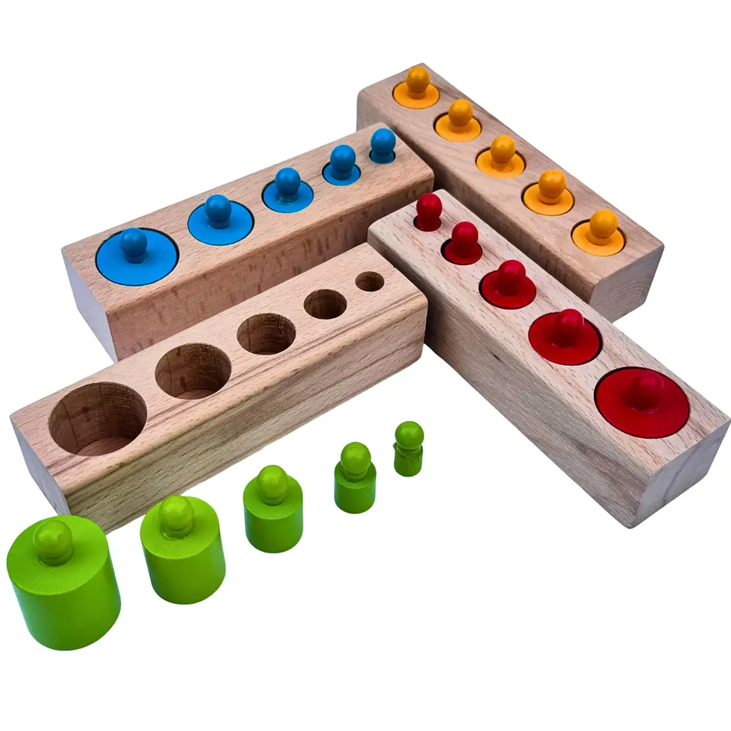 Cilindrii Montessori color