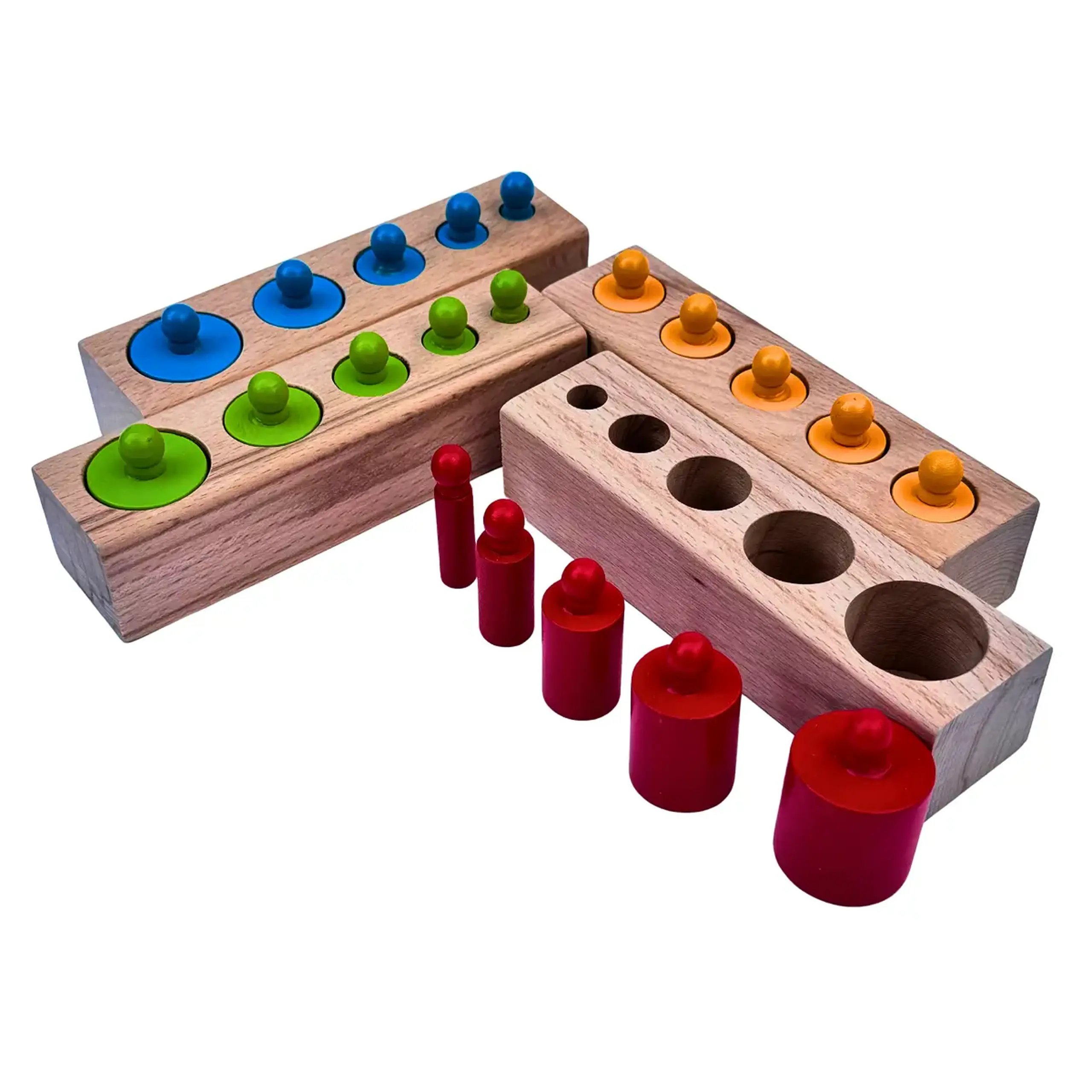 Cilindrii Montessori color