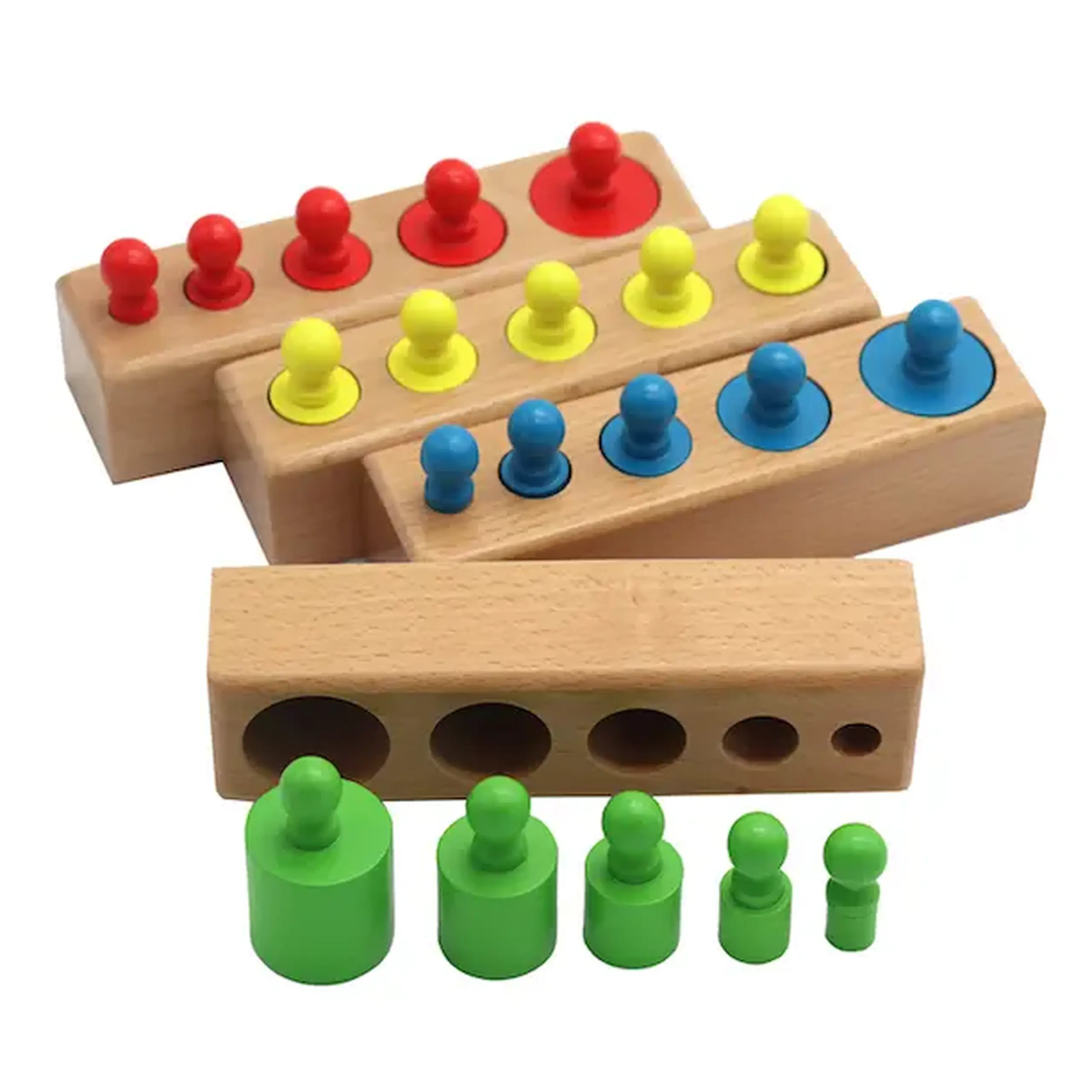 Cilindrii Montessori color