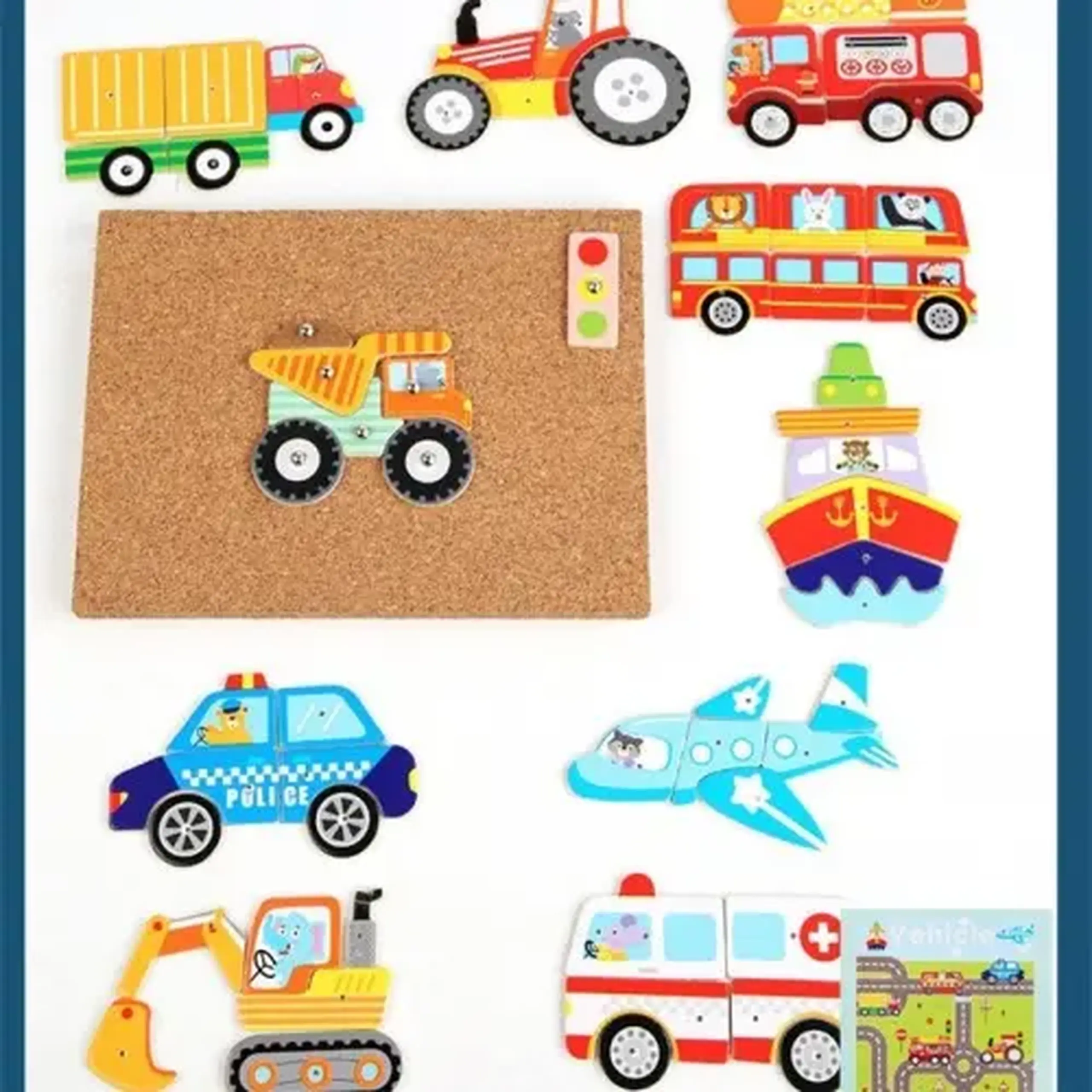 Puzzle Tablă de plută cu pioneze și ciocan