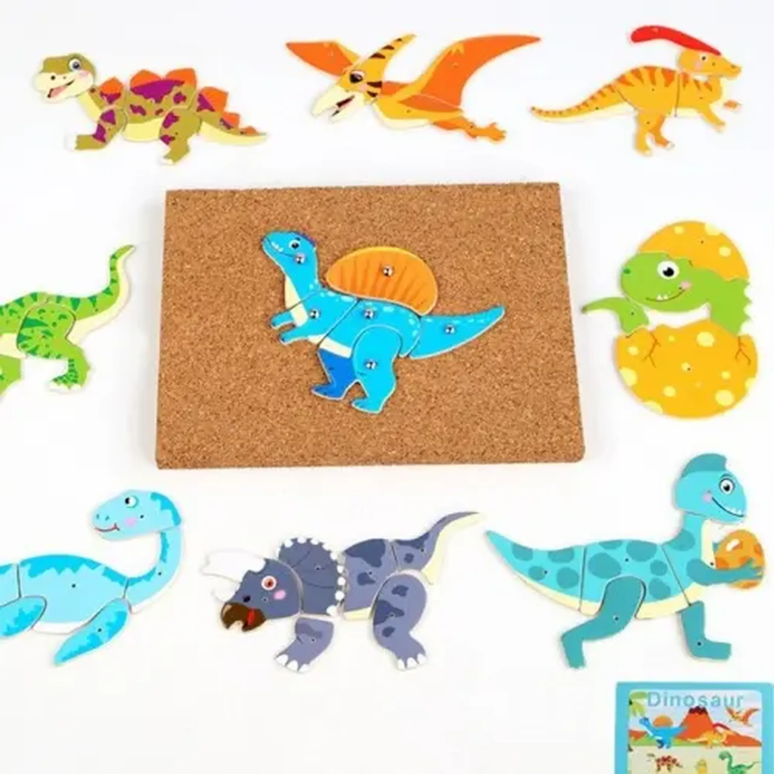 Puzzle Tablă de plută cu pioneze și ciocan