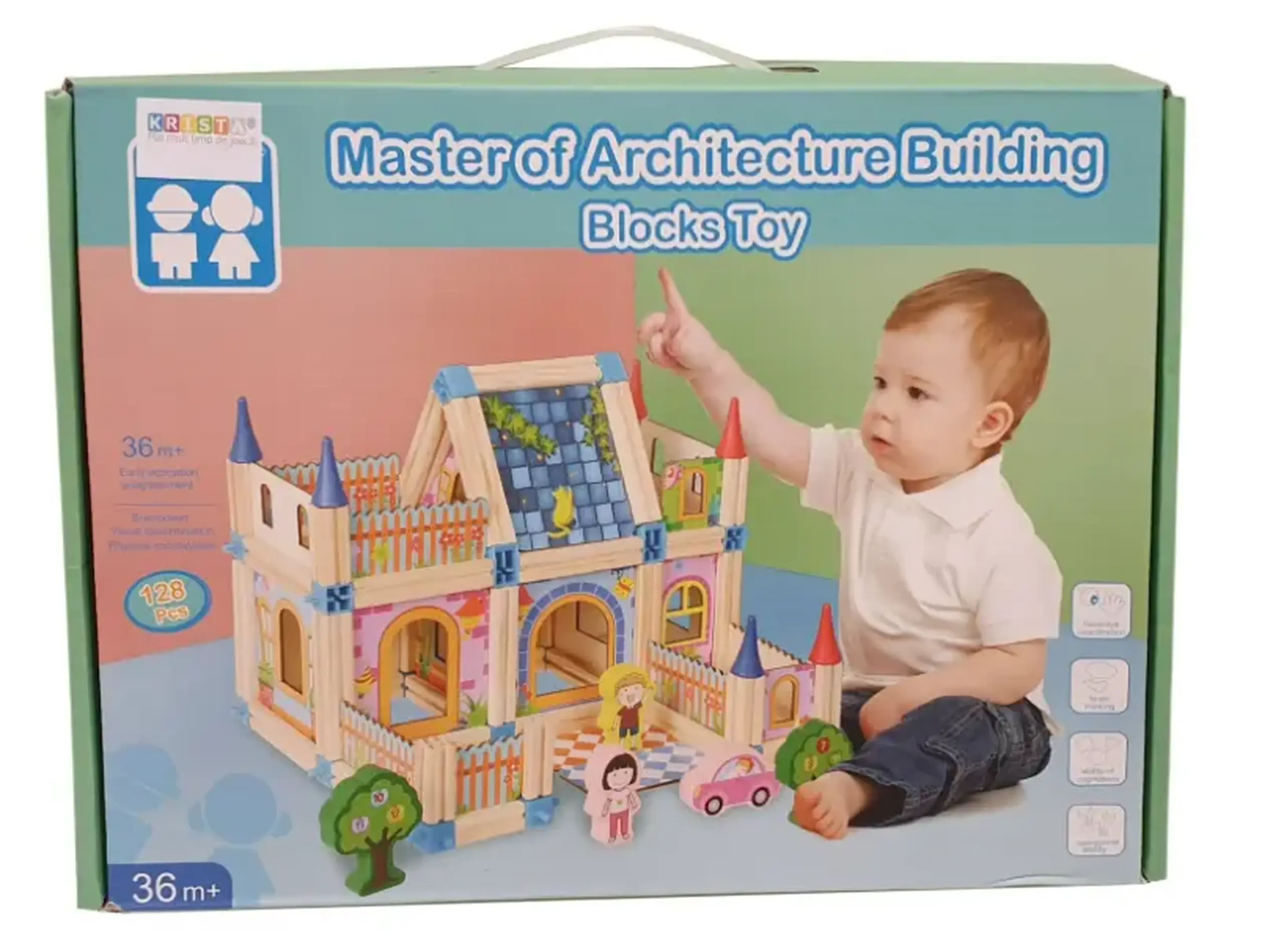 Set de construcție Micul Arhitect – 128 piese