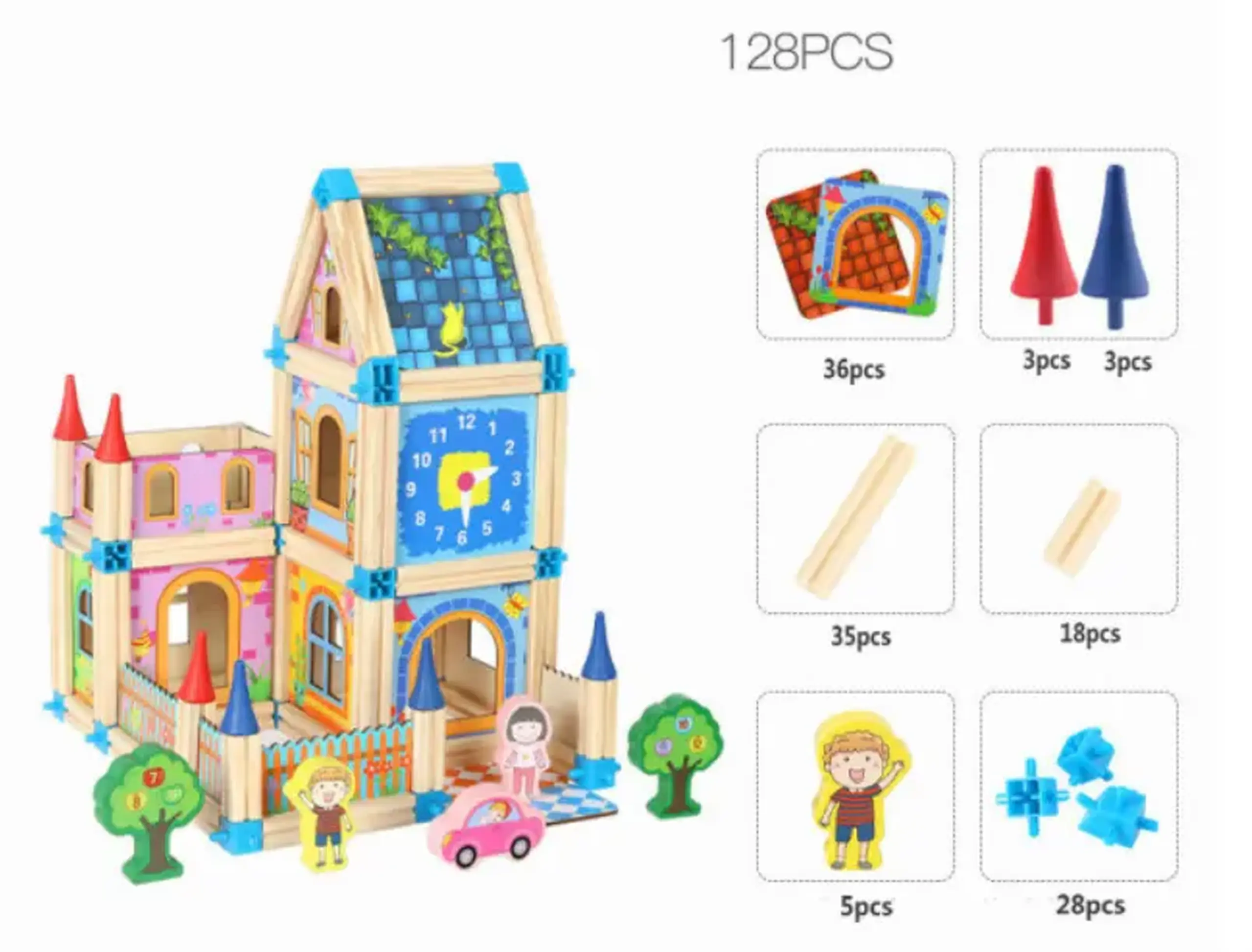 Set de construcție Micul Arhitect – 128 piese