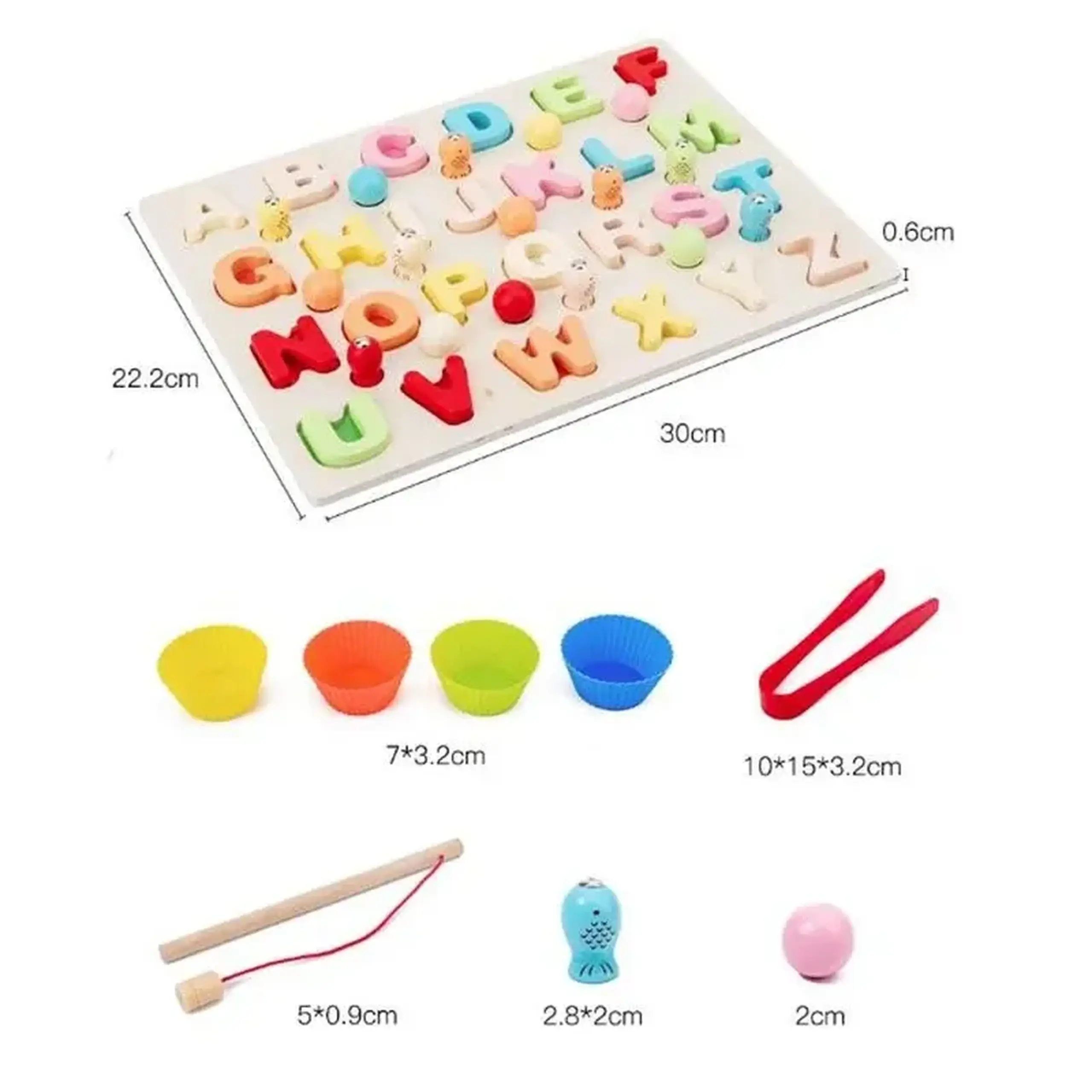 Joc Montessori 3 în 1 Litere sau Cifre