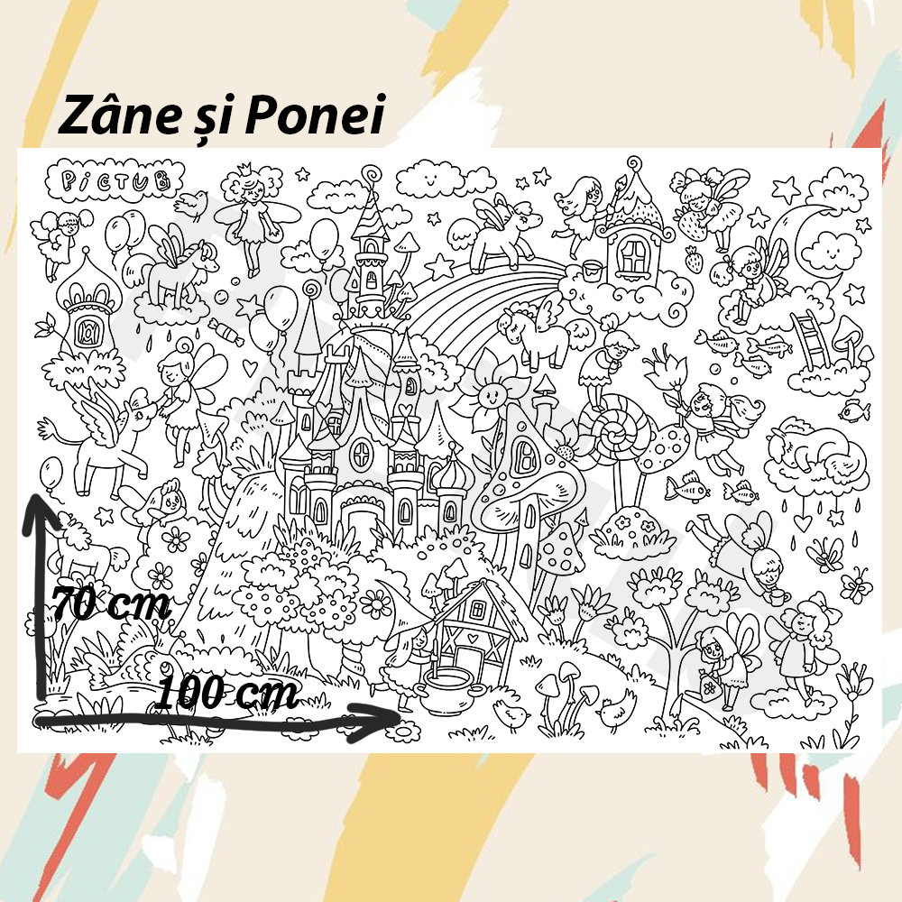 Pictură Zâne și Ponei