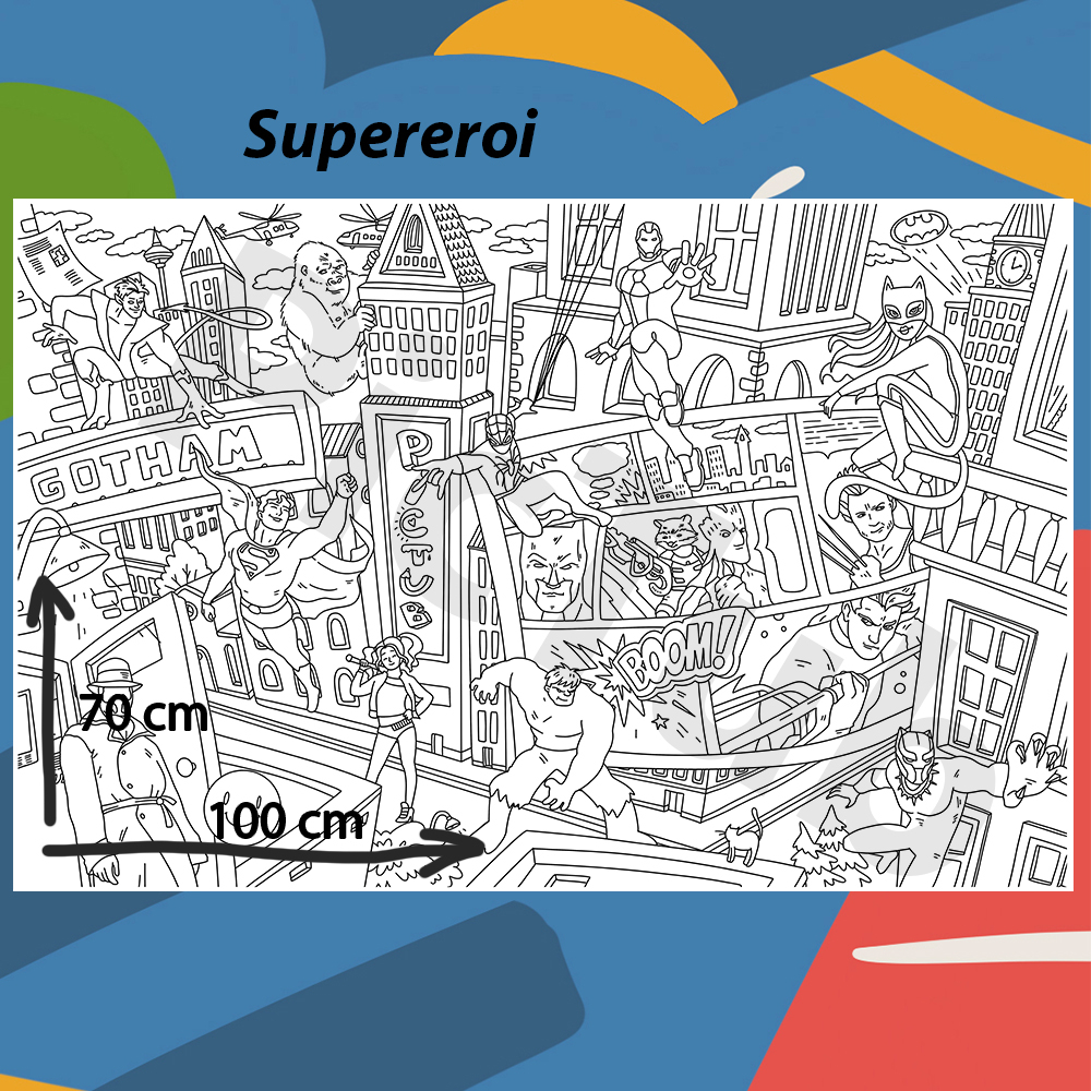 Pictură Supereroi