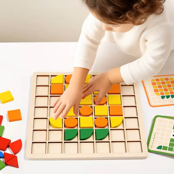 Joc Montessori - Puzzle mozaic - 120 buc