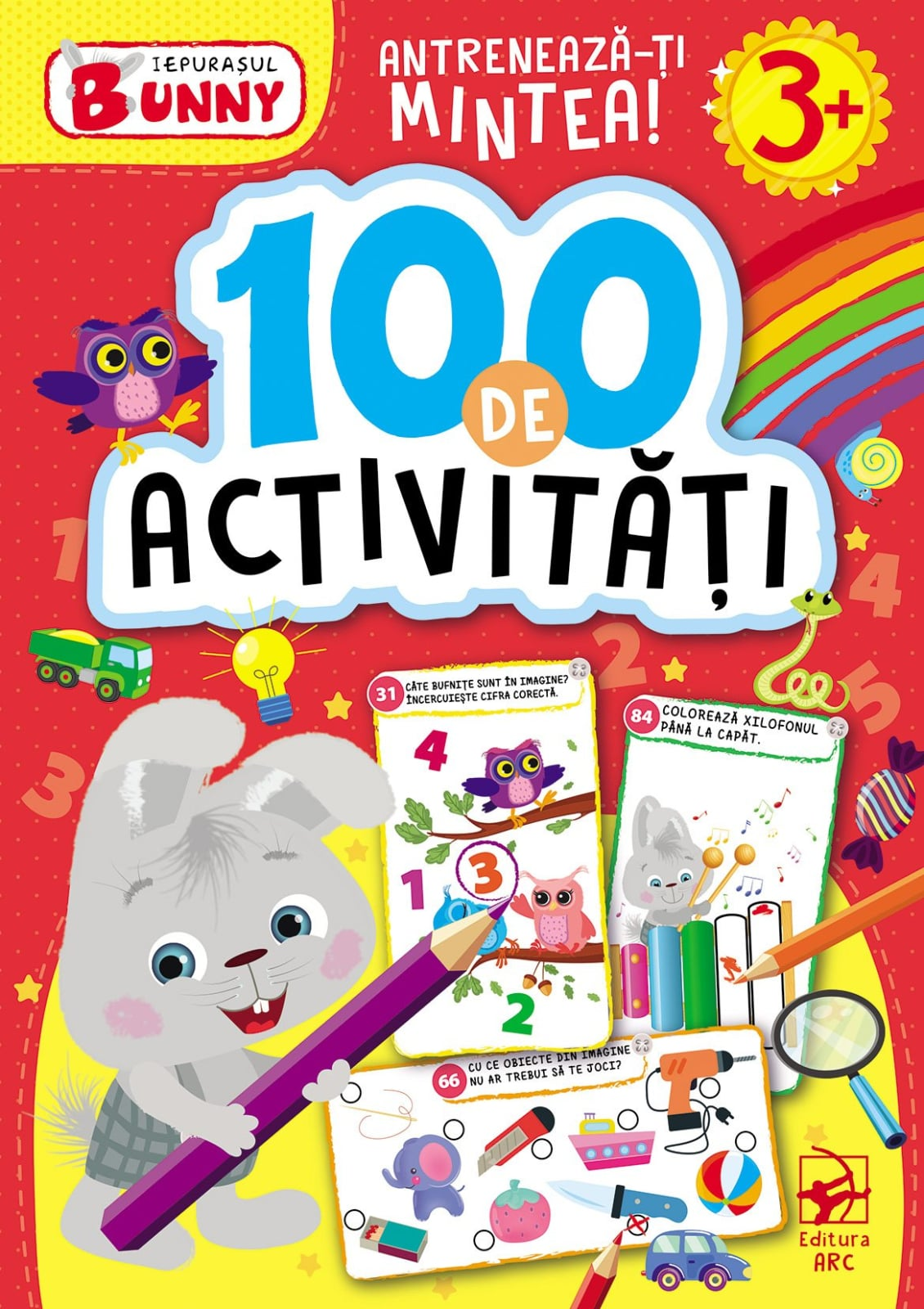 Iepurașul Bunny. 100 de activități 3+