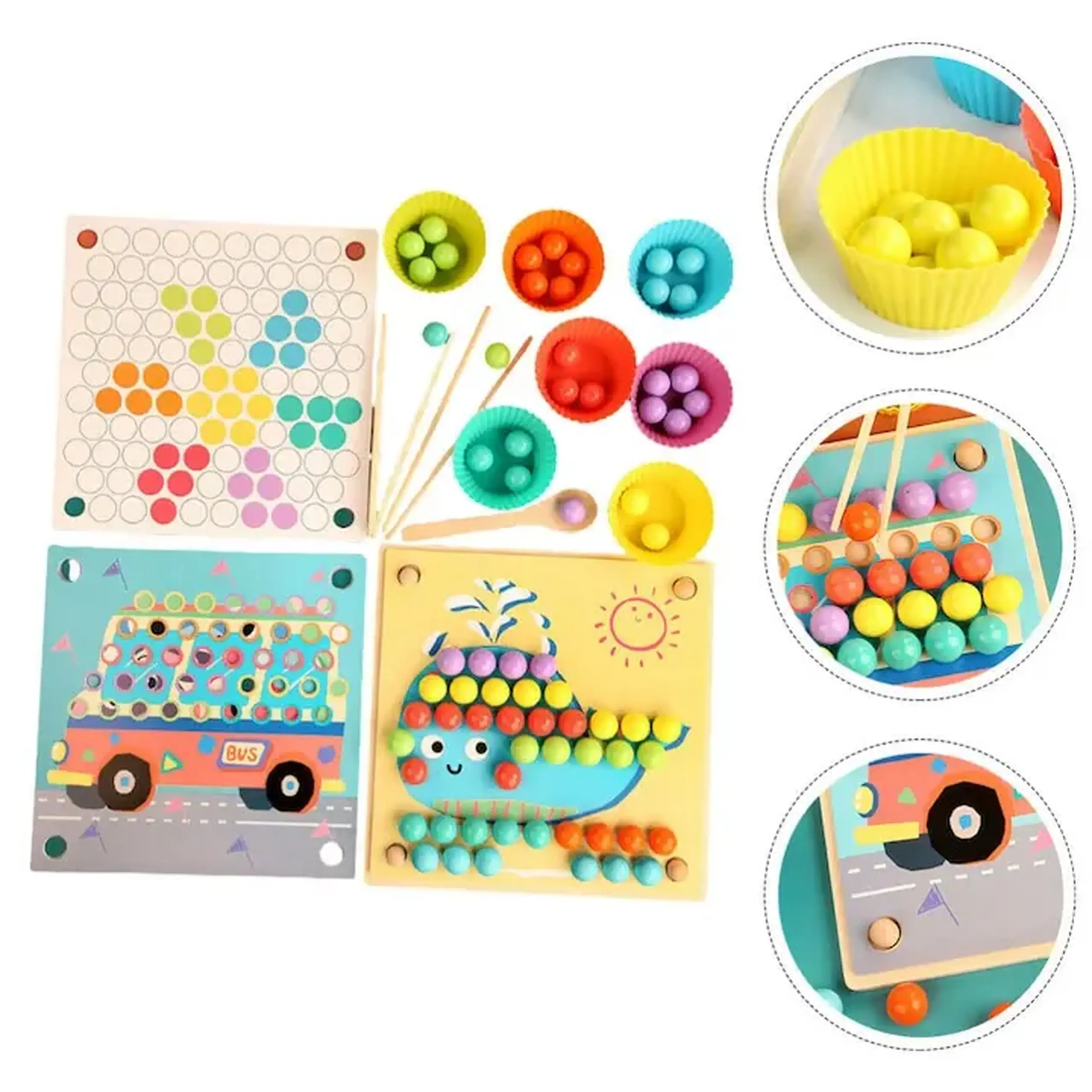 Joc montessori cu bile