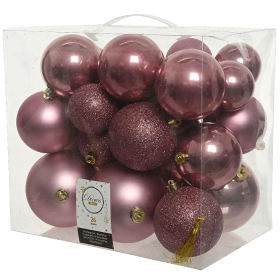 Set globuri de Crăciun Pink