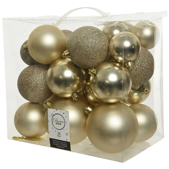 Set globuri de Crăciun Gold