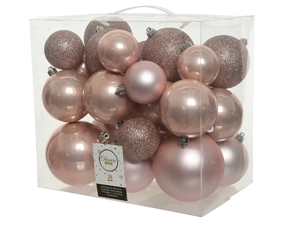 Set globuri de Crăciun Pastel Pink