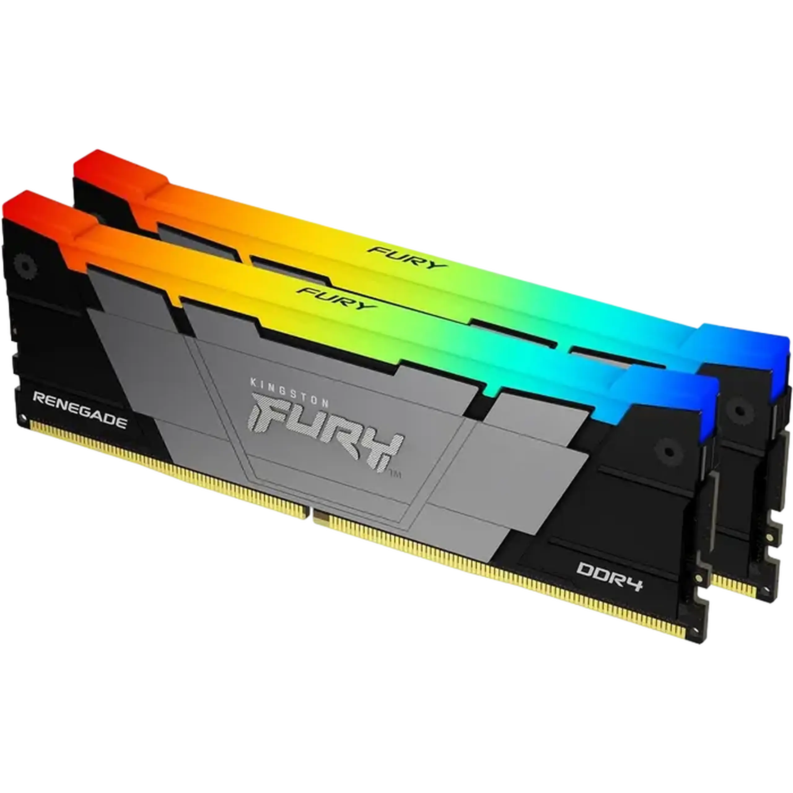 64 GB DDR4 - 3600 MHz Kingston FURY Renegade RGB (Kit de 2x32 GB) (KF436C18RB2AK2/64), CL18, 1,35 V, negru