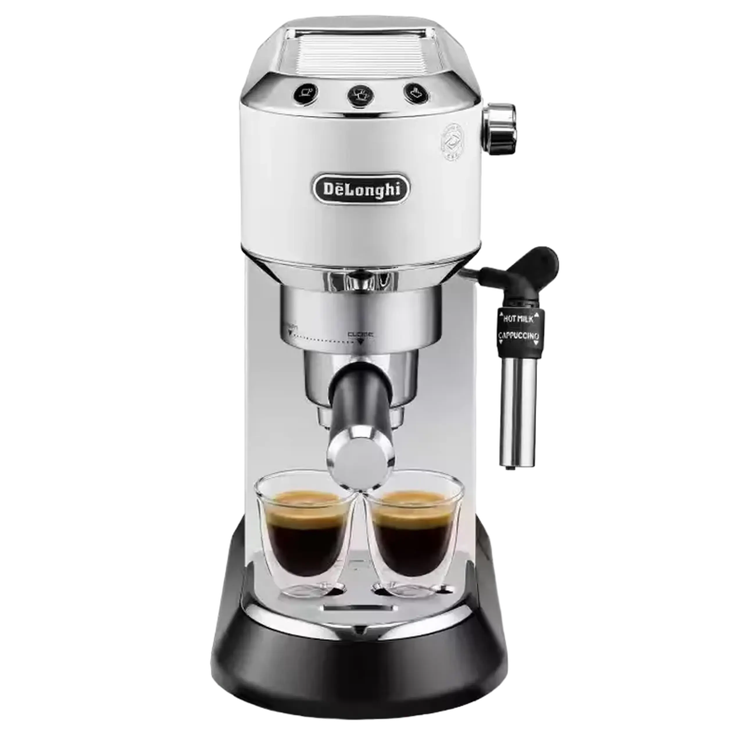 Cafetiera manuala DeLonghi Dedica Pump Espresso, 1300W, Alb