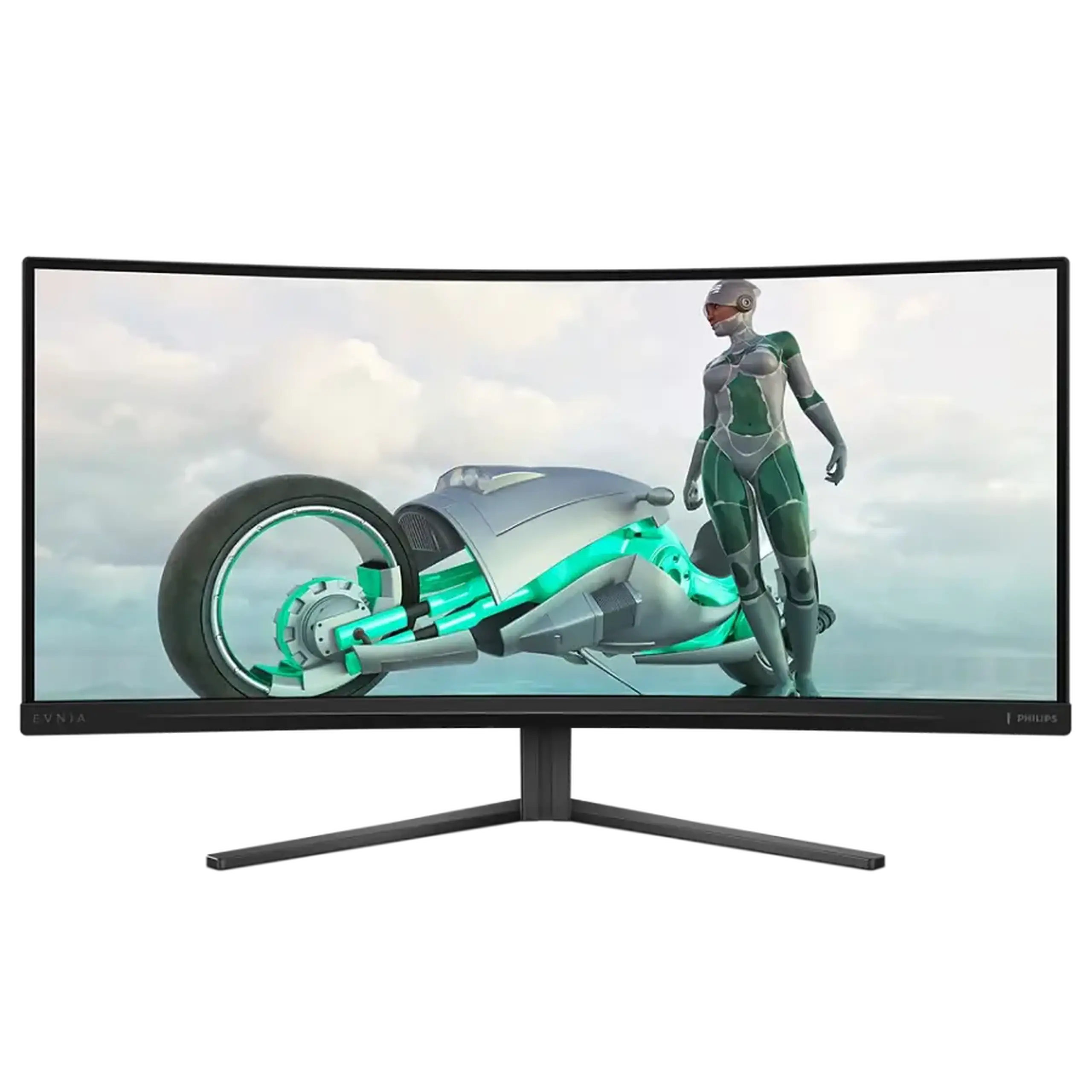 PHILIPS Evnia 34M2C3500L de 34 inchi, negru, curbat - VA, 3440x1440,180Hz,AdaptiveSync,0.03GTG,300cd,HDR,MegaDCR