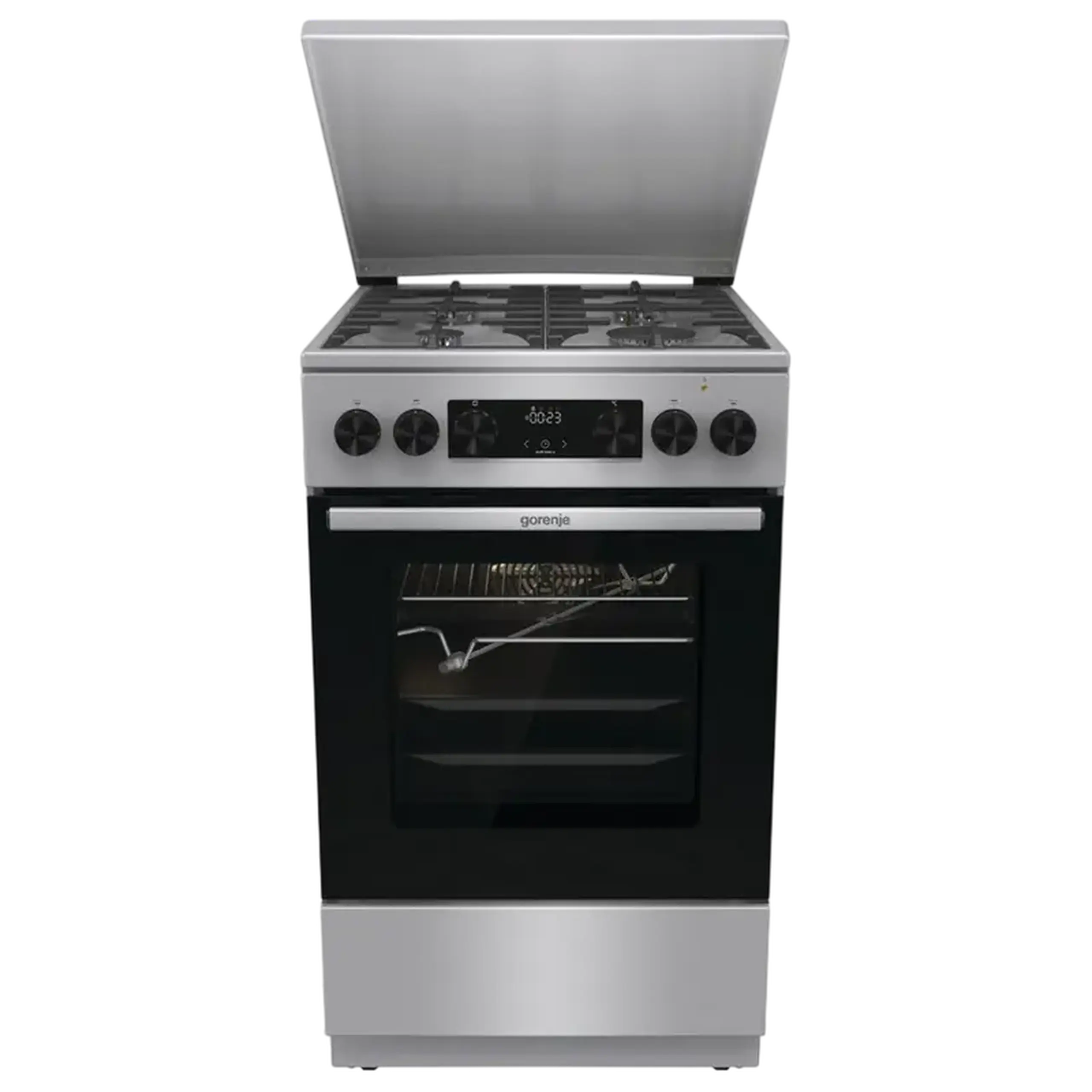 Aragaz Mixt Gorenje GKS5C71XF, Oțel inoxidabil
