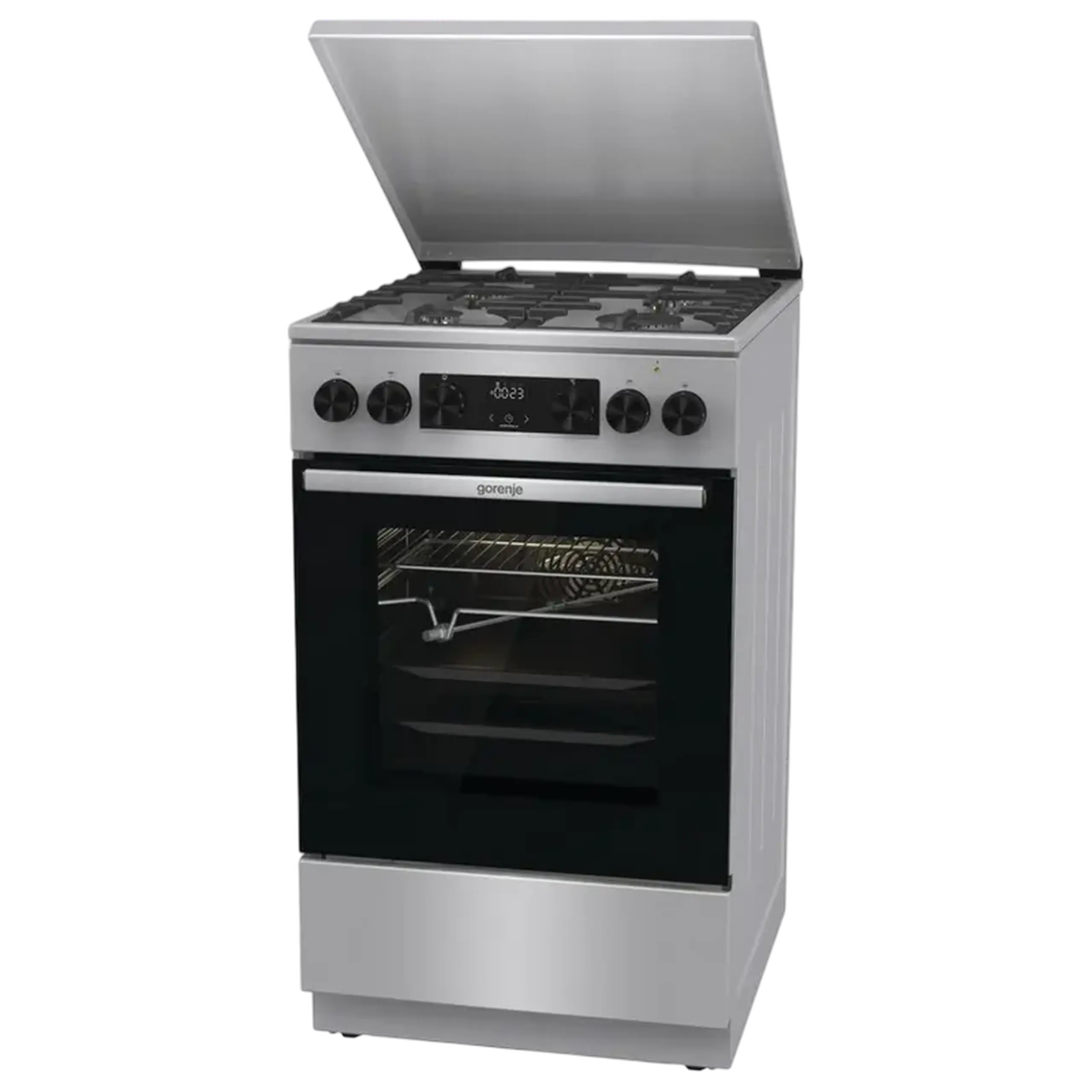 Aragaz Mixt Gorenje GKS5C71XF, Oțel inoxidabil