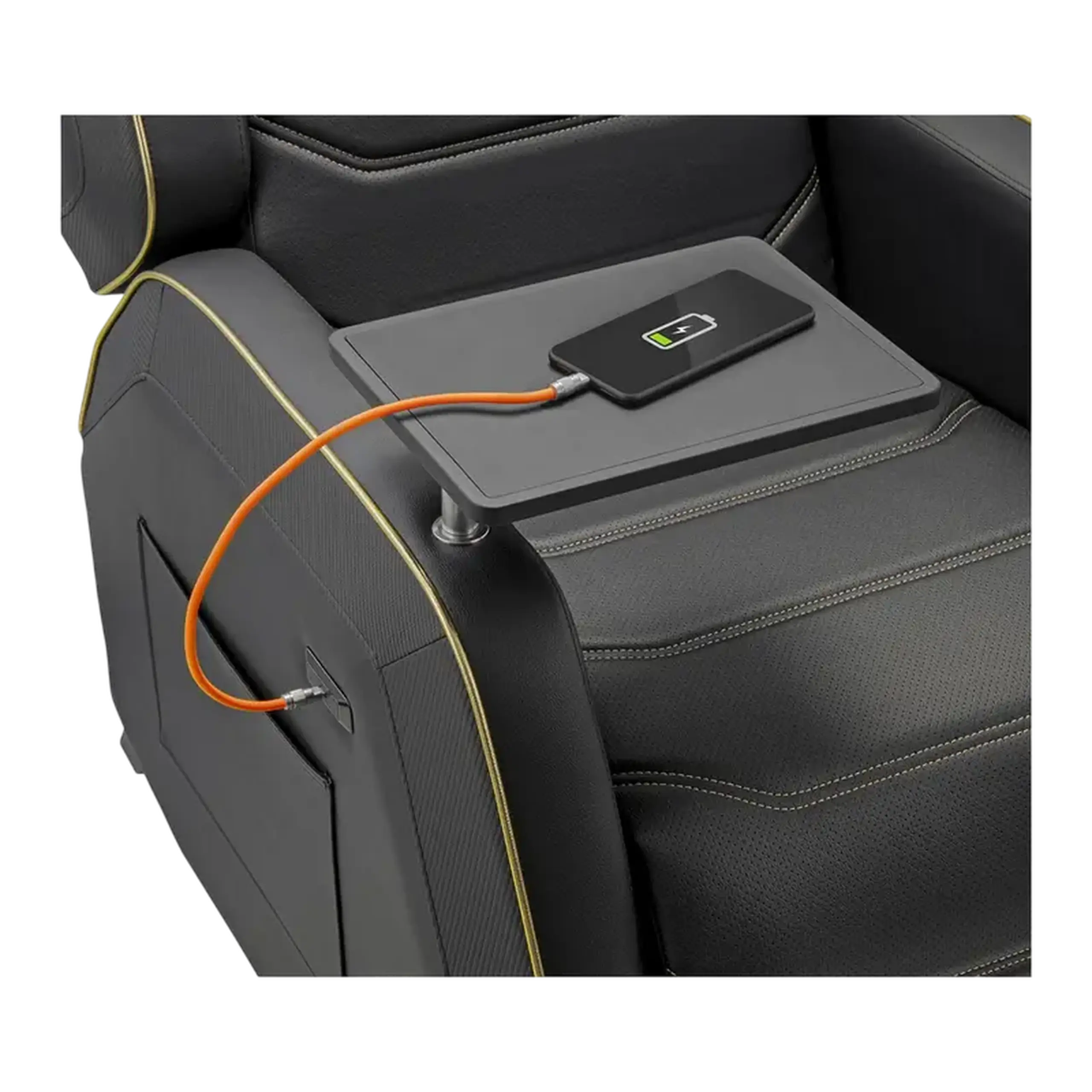 Canapea pentru jocuri Cougar Ranger Pro Royal, sarcina maximă a utilizatorului de până la 160 kg, buzunar lateral, masă pivotantă detașabilă, SUA