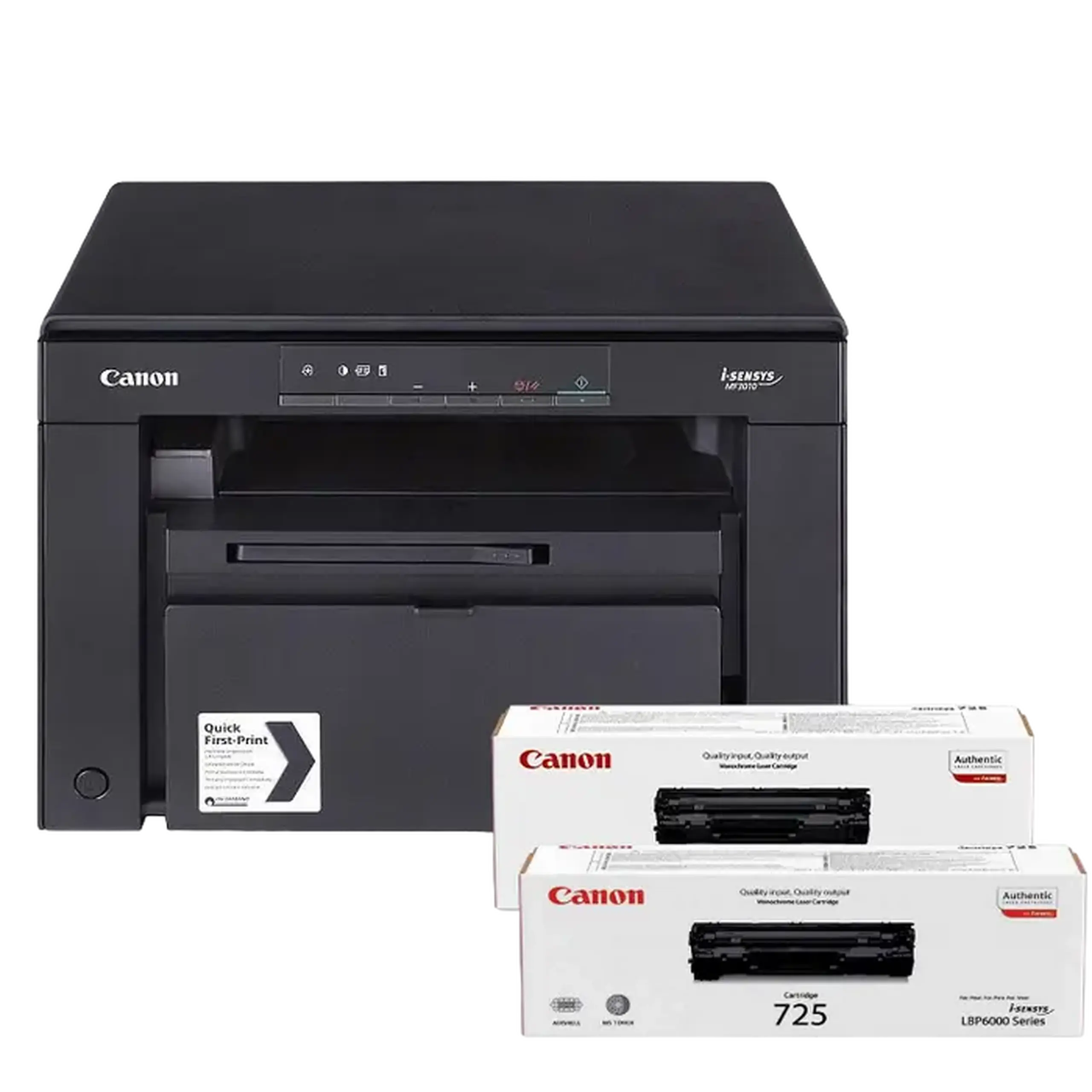 MFD Canon i - Sensys MF3010 Bundle și CRG725 x 2 buc