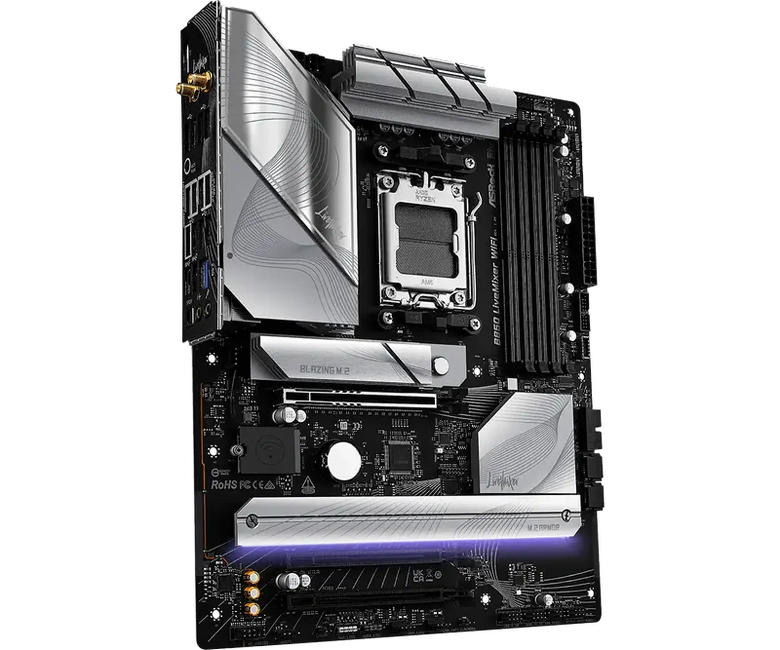 Placă de bază ASRock B850 LiveMixer WiFi, AM5, AMD B850, ATX